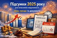 Підсумки 2025 року для власників нерухомості: Ціни, тренди та документи